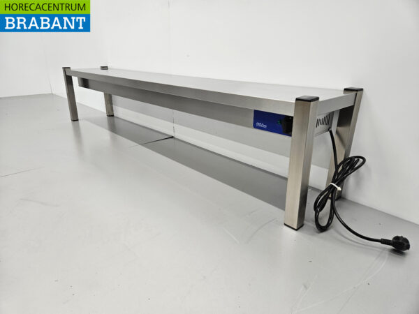 RVS Warmtebrug Warmhoudbrug Verwarmde etagère Premium-line 180 cm Horeca - Afbeelding 2