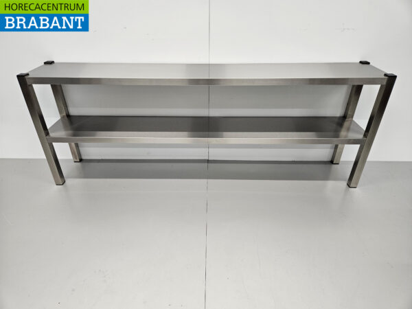 RVS HCB Dubbele Etagère Brug Premium-line 180 cm Horeca