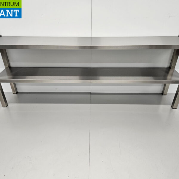 RVS HCB Dubbele Etagère Brug Premium-line 180 cm Horeca