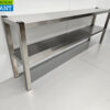 RVS HCB Dubbele Etagère Brug Premium-line 180 cm Horeca - Afbeelding 3