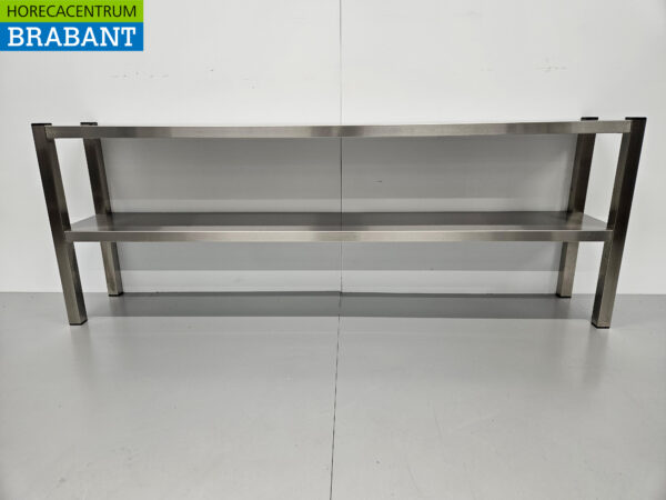RVS HCB Dubbele Etagère Brug Premium-line 180 cm Horeca - Afbeelding 5