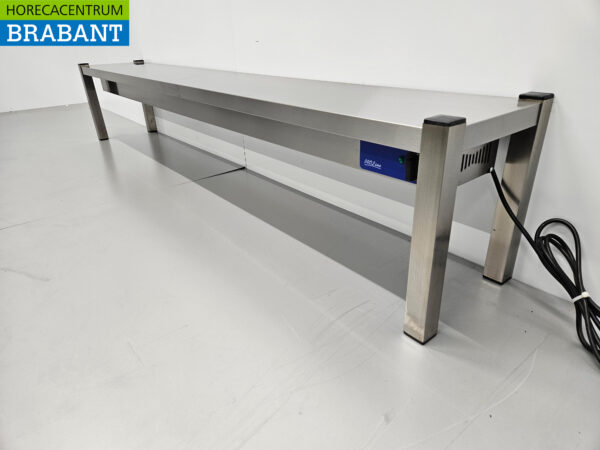 RVS Warmtebrug Warmhoudbrug Verwarmde etagère Premium-line 200 cm Horeca - Afbeelding 2