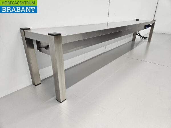 RVS Warmtebrug Warmhoudbrug Verwarmde etagère Premium-line 200 cm Horeca - Afbeelding 3