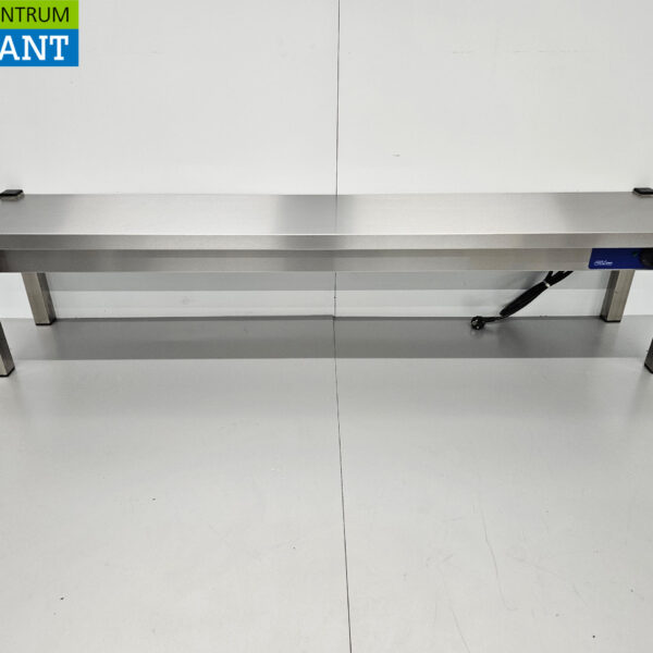 HCB RVS Warmtebrug Warmhoudbrug Verwarmde etagere 160 cm Horeca