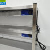 HCB RVS Dubbele Warmtebrug Warmhoudbrug Verwarmde etagère Premium-line 160 cm Horeca - Afbeelding 4