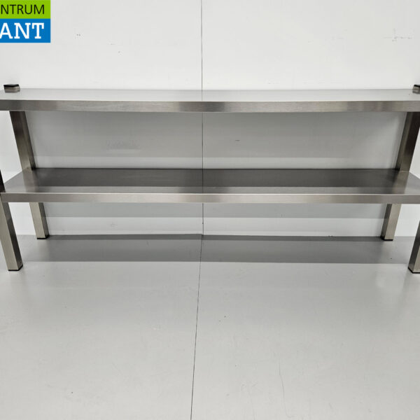 RVS HCB Dubbele Etagère Brug Premium-line 160 cm Horeca