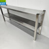 RVS HCB Dubbele Etagère Brug Premium-line 160 cm Horeca - Afbeelding 2