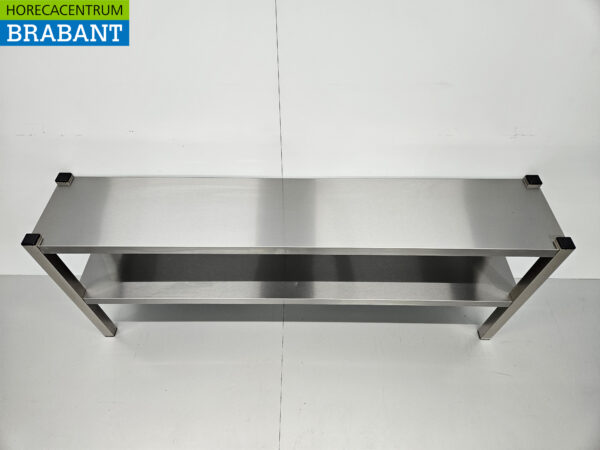 RVS HCB Dubbele Etagère Brug Premium-line 160 cm Horeca - Afbeelding 4