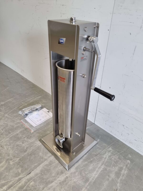 RVS Verticale vulbus stopbus worstvuller 7 liter Horeca Slagerij - Afbeelding 2