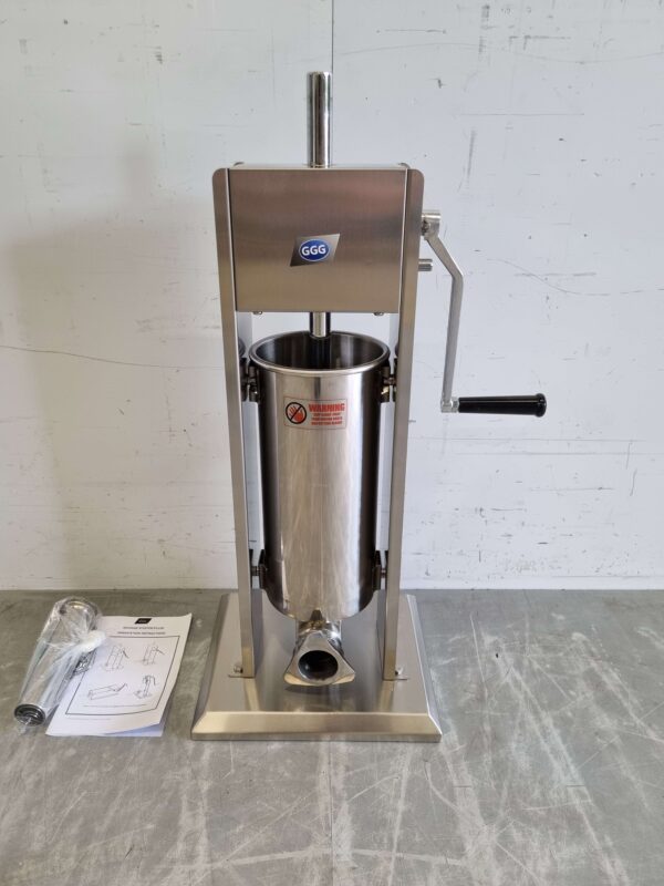 RVS Verticale vulbus stopbus worstvuller 5 liter Horeca Slagerij