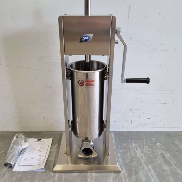 RVS Verticale vulbus stopbus worstvuller 5 liter Horeca Slagerij