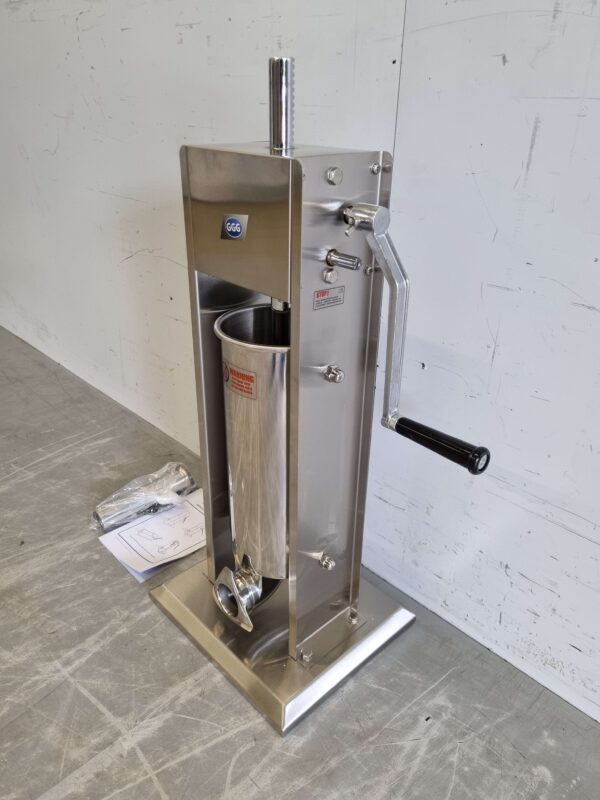 RVS Verticale vulbus stopbus worstvuller 5 liter Horeca Slagerij - Afbeelding 2
