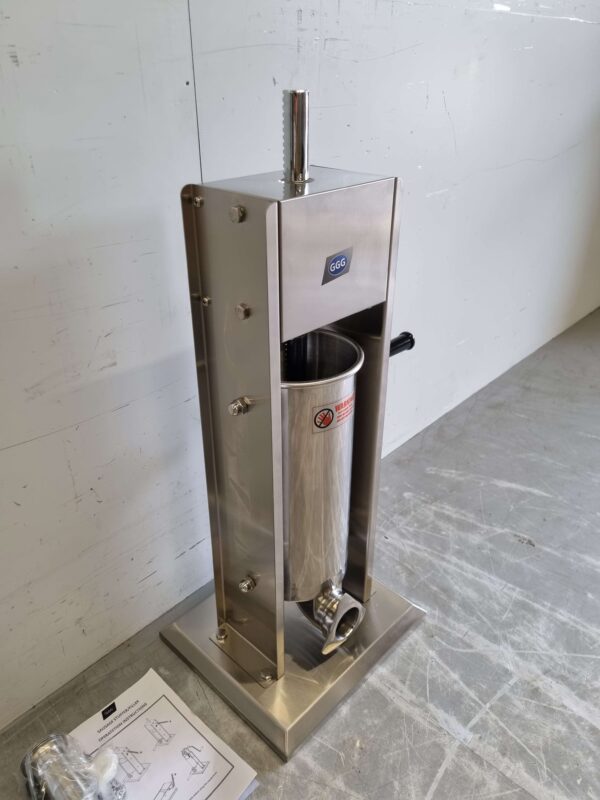 RVS Verticale vulbus stopbus worstvuller 5 liter Horeca Slagerij - Afbeelding 3
