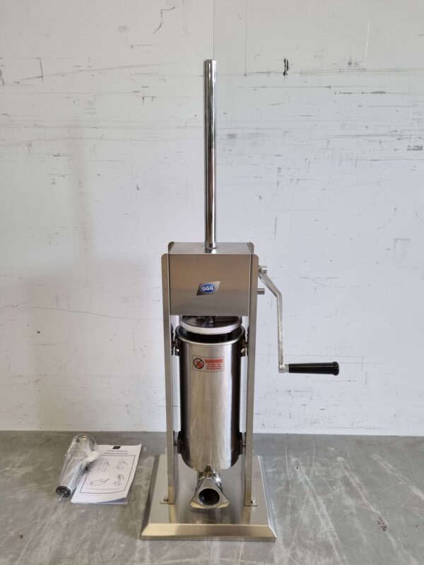 RVS Verticale vulbus stopbus worstvuller 5 liter Horeca Slagerij - Afbeelding 4