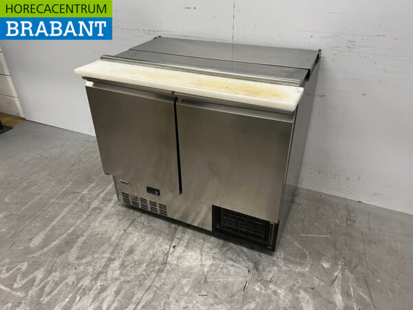RVS Zanussi Saladette Koelwerkbank 95,5 cm 230V Horeca - Afbeelding 2
