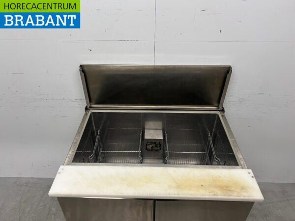 RVS Zanussi Saladette Koelwerkbank 95,5 cm 230V Horeca - Afbeelding 4