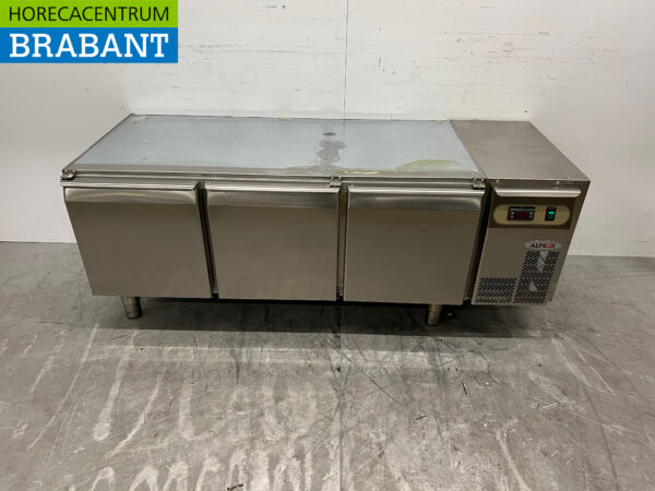 RVS Alinox onderbouw koelwerkbank 160 cm 230V Horeca