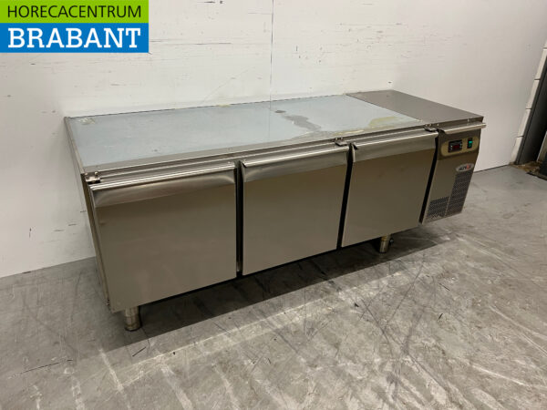 RVS Alinox onderbouw koelwerkbank 160 cm 230V Horeca - Afbeelding 3