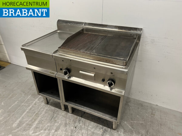 RVS Hobart Bakplaat met werkunit 110 cm GAS Horeca - Afbeelding 2