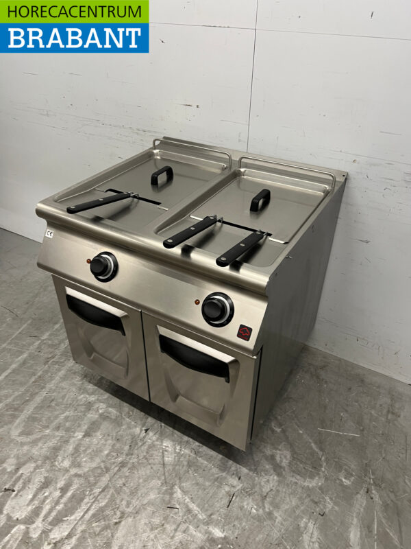 RVS Modular Dubbele friteuse 2 x 17 liter 33 kW 400V Horeca - Afbeelding 2