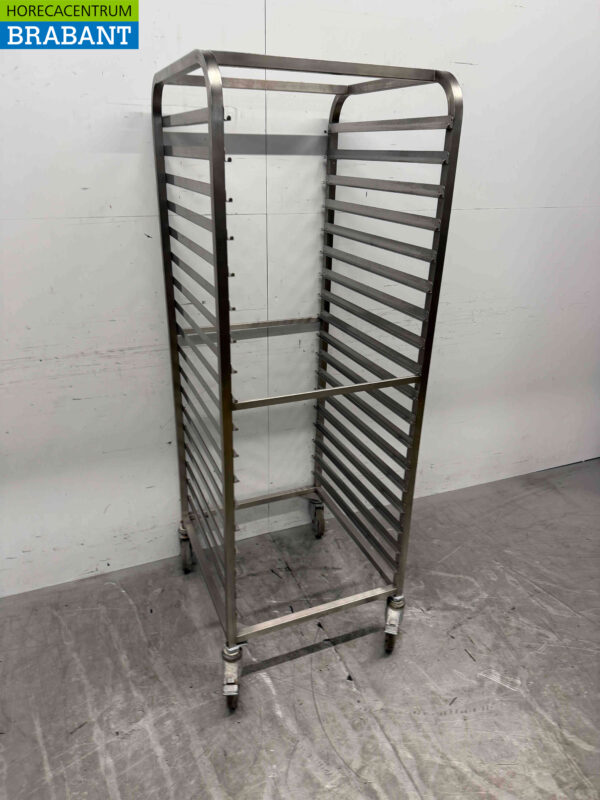 RVS Regaalwagen 18 x 2/1 GN Horeca - Afbeelding 2