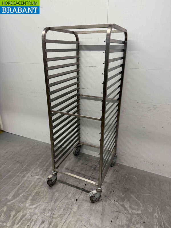 RVS Regaalwagen 18 x 2/1 GN Horeca - Afbeelding 3
