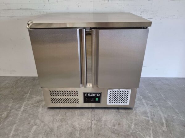 RVS Saro Koelwerkbank Saladette 2 deuren 90 cm 230V Horeca
