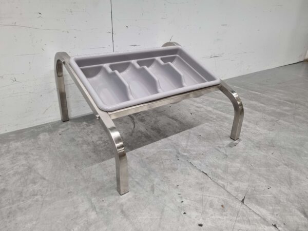 RVS Bestekbak standaard bestekbakhouder met bestekbak 54 cm Horeca - Afbeelding 3