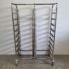 RVS HCB Regaalwagen voor 18 waskratten waskorven 50 x 50 cm Horeca