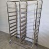 RVS HCB Regaalwagen voor 18 waskratten waskorven 50 x 50 cm Horeca - Afbeelding 2