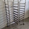 RVS HCB Regaalwagen voor 18 waskratten waskorven 50 x 50 cm Horeca - Afbeelding 3