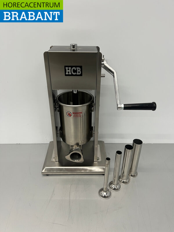 RVS Verticale vulbus stopbus worstvuller 3 liter Horeca Slagerij