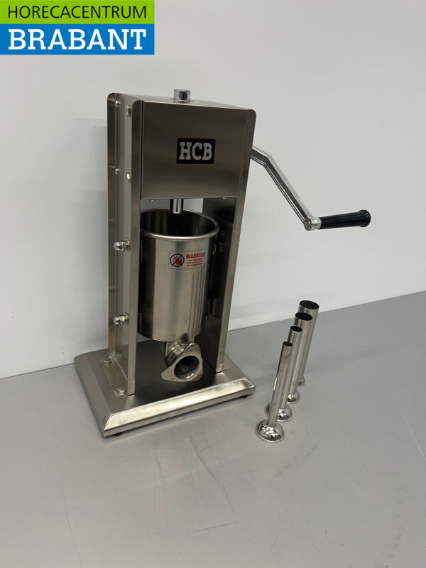 RVS Verticale vulbus stopbus worstvuller 3 liter Horeca Slagerij - Afbeelding 2