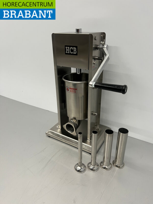 RVS Verticale vulbus stopbus worstvuller 3 liter Horeca Slagerij - Afbeelding 3