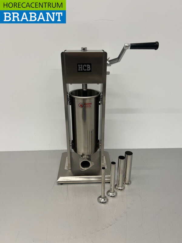 RVS Verticale vulbus stopbus worstvuller 5 liter Horeca Slagerij