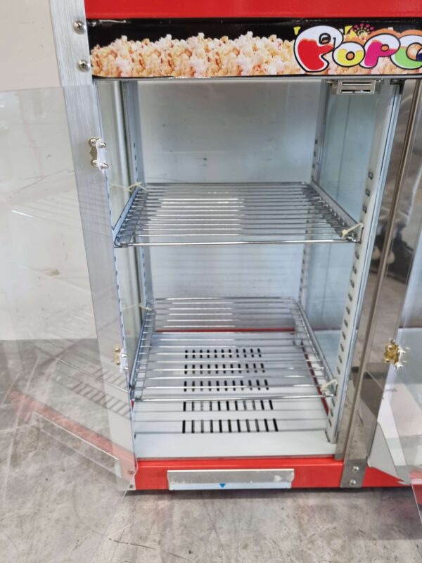 Popcornmachine Popcorn machine met warmhoudvitrine 230V Braderie Markt Horeca - Afbeelding 7