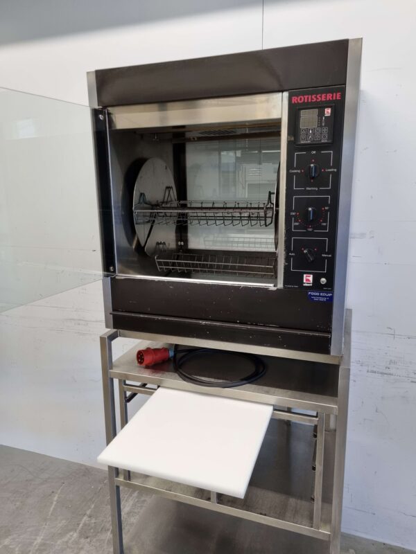 RVS Ubert RT-303 Kippengrill Grill 3 mandjes 400V Horeca - Afbeelding 5