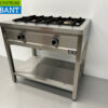 HCB RVS Pannenkoekenfornuis 2 branders 2 x 8 kW 90 cm GAS Horeca - Afbeelding 2