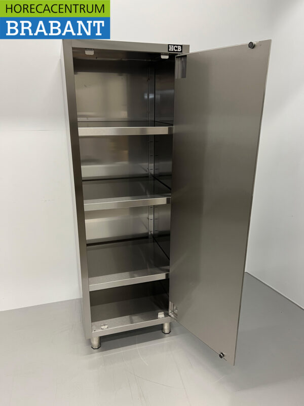 RVS HCB Servieskast Werkkast Kast 1 deur Premium-line 60 cm Horeca - Afbeelding 4