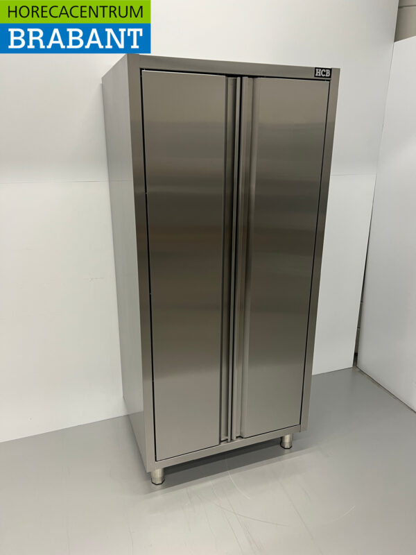 RVS HCB Servieskast Werkkast Kast 2 deuren Premium-line 80 cm Horeca - Afbeelding 2