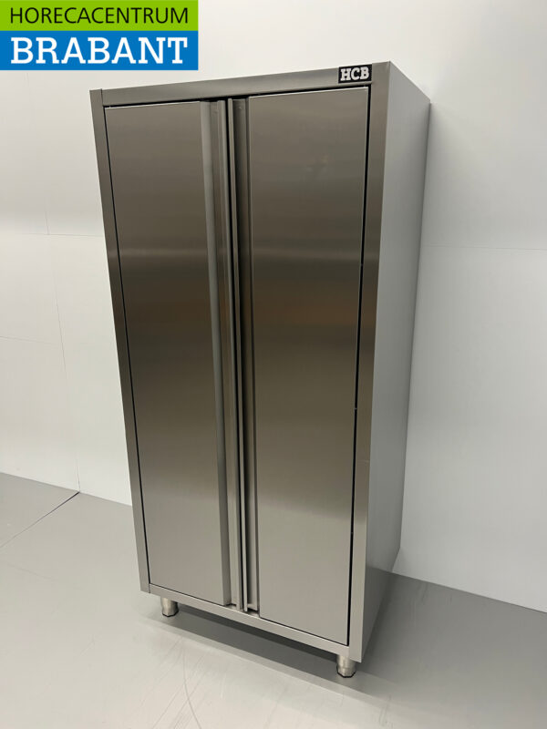RVS HCB Servieskast Werkkast Kast 2 deuren Premium-line 80 cm Horeca - Afbeelding 3