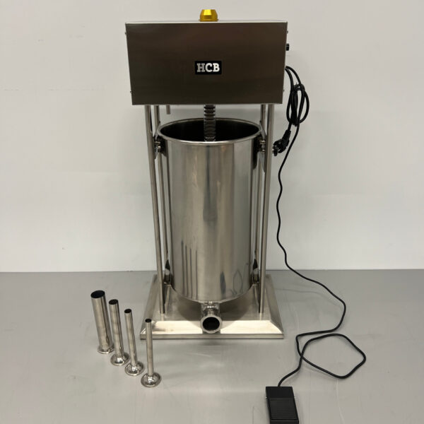 RVS HCB Elektrische vulbus stopbus worstvuller 25 liter 230V Slagerij
