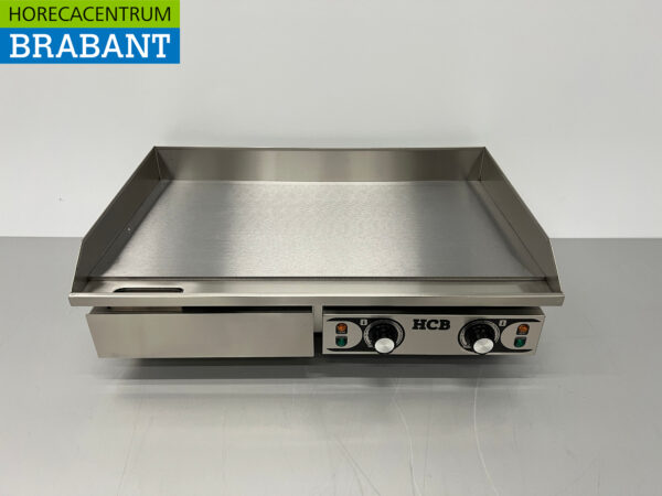 RVS Gladde Grillplaat Bakplaat 73 cm 2 x 230V Horeca
