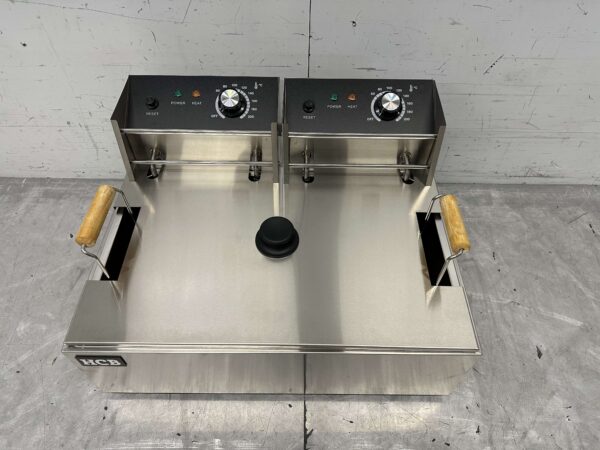 HCB RVS Visfriteuse Oliebolfriteuse Friteuse Frituur 14 liter 230V Horeca - Afbeelding 3