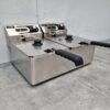 RVS Dubbele Friteuse Frituur 2 x 6 liter 230V Horeca - Afbeelding 2