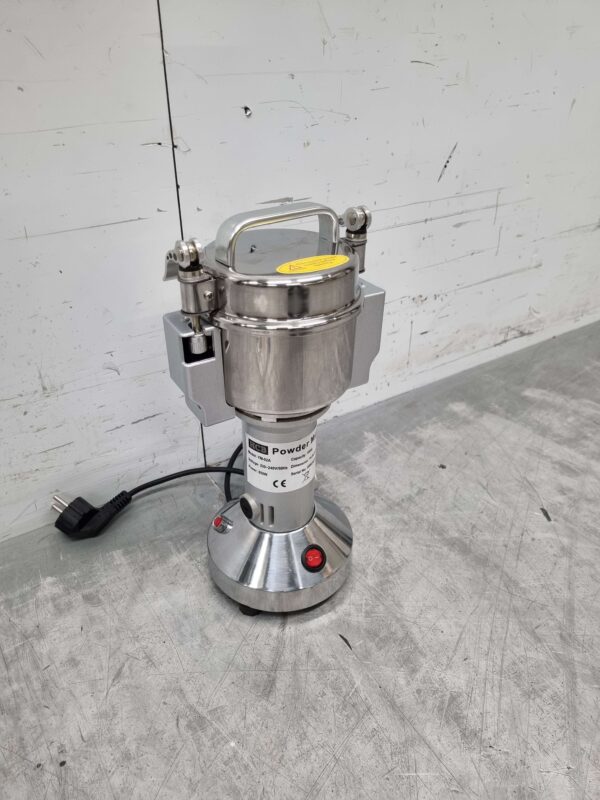 RVS Elektrische kruidmolen kruidenmolen graanmolen specerijenmolen 100 gram 230V Horeca - Afbeelding 3