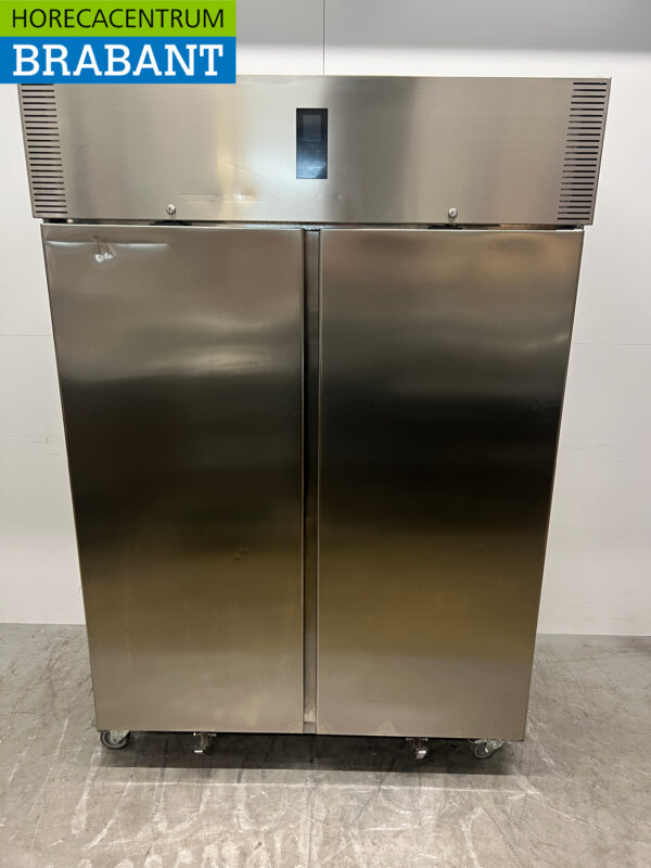 RVS Polaris AD 140 BT Dubbeldeurs 2-deurs Vriezer Vrieskast 1400 liter 230V Horeca