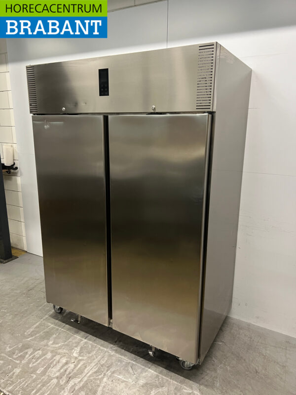 RVS Polaris AD 140 BT Dubbeldeurs 2-deurs Vriezer Vrieskast 1400 liter 230V Horeca - Afbeelding 2