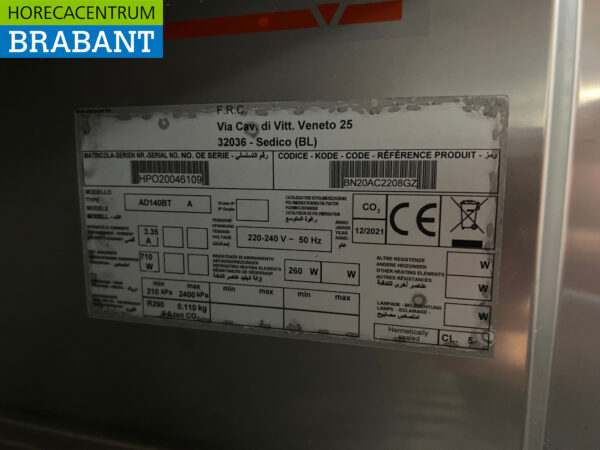 RVS Polaris AD 140 BT Dubbeldeurs 2-deurs Vriezer Vrieskast 1400 liter 230V Horeca - Afbeelding 5