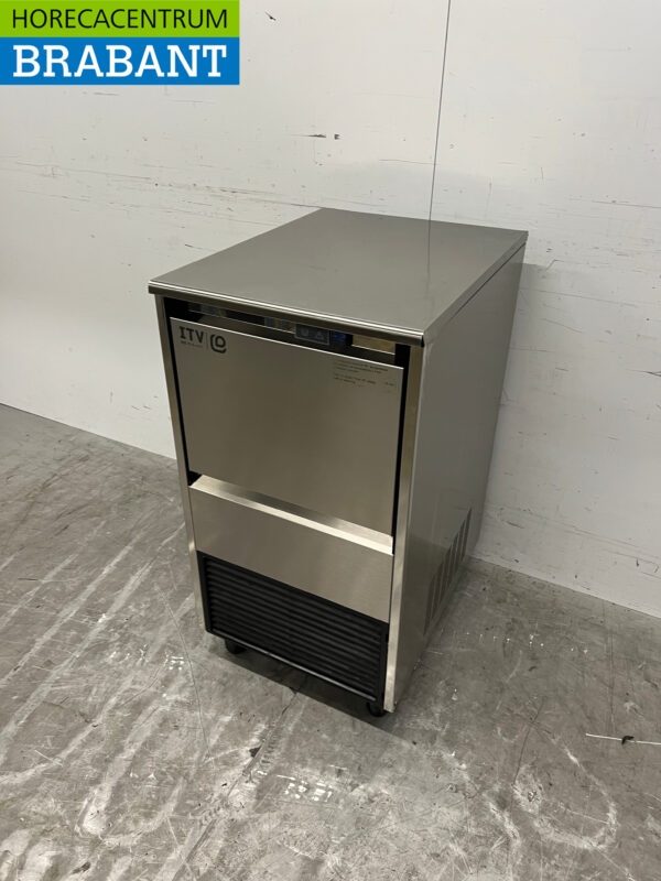 RVS ITV Queen Schilferijsmachine Ijsmachine Scherfijsmachine 50 kg p/d 230V Horeca - Afbeelding 2